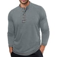 thumbnail image 1 of VJATTWR Shirts for Men Pullover Winter Thicken Thermal Travel Long Sleeve Casual Mens T-Shirts Round Neck M, 1 of 8