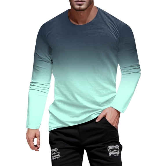 VJATTWR Long Sleeve Shirts for Men Sun Lightweight Wicking Running Jogging Athletic Workout Tee Shirt Xxl