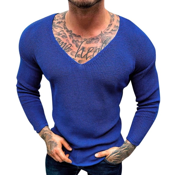 VJATTWR Long Sleeve Tee Shirt with Pocket, Men's Sizes L