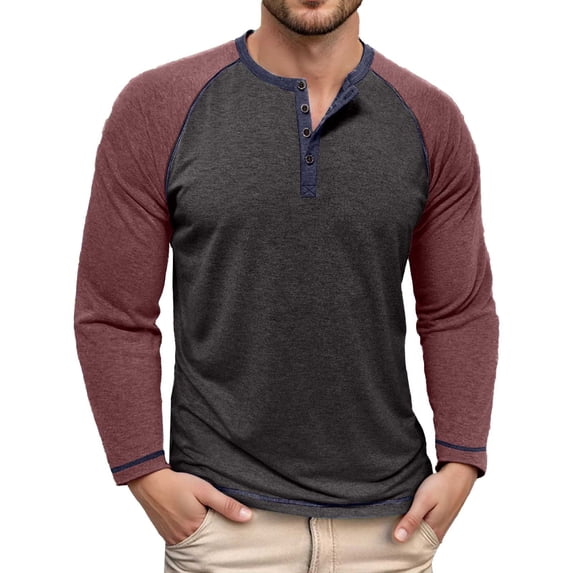 VJATTWR Male Men Crew Neck Long Sleeves T-Shirt White Small Xl