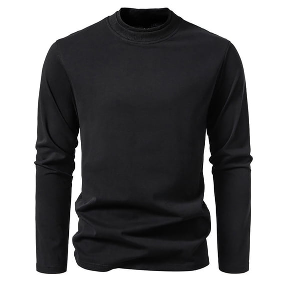 VJATTWR Men's 3-Button Pullover T-Shirt Long Sleeve Crew Neck Xxxl