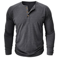 VJATTWR Men's All-Purpose Long Sleeve T-Shirt, Versatile Basic Top for Work, Weekend, and Layering S