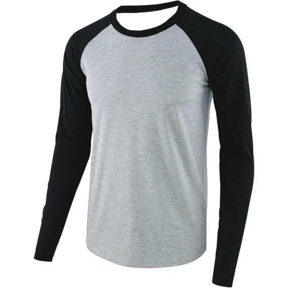 VJATTWR Men's Big & Tall Long Sleeve Pocket T-Shirt, Roomy Fit with Convenient Chest Pocket Xxxl