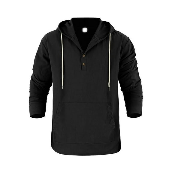 VJATTWR Men's Big & Tall Long Sleeve Shirt, Comfortable Relaxed Fit, Thermal Style L