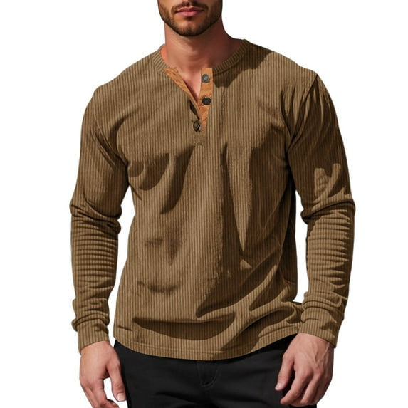 VJATTWR Men's Crewneck Striped T-Shirt Soft Elastic Tees L