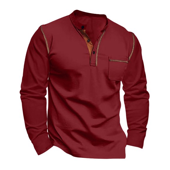 VJATTWR Men's Long Sleeve Crew Neck Baseball Shirt, Casual Raglan T Shirts, S