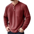 thumbnail image 1 of VJATTWR Men's Long Sleeve Hooded Shirt, Lightweight Pullover with Front Pocket, Casual M, 1 of 4