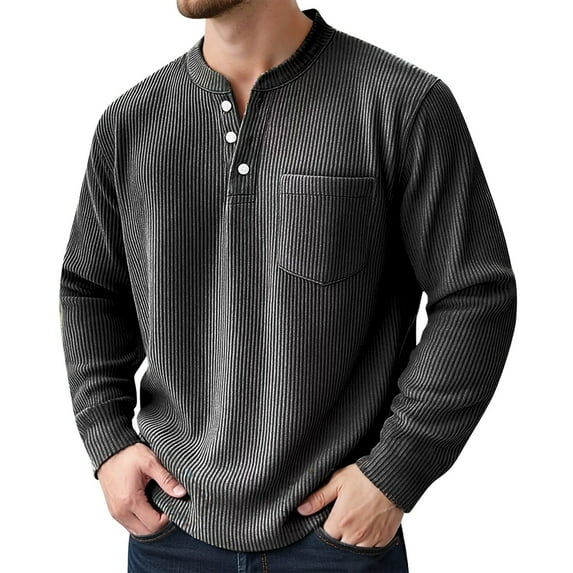 VJATTWR Men's Long Sleeve Hooded Shirt, Lightweight Pullover with Front Pocket, Casual Xxxl