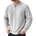 thumbnail image 1 of VJATTWR Men's Long Sleeve Hooded Shirt, Lightweight Pullover with Front Pocket, Casual Xxxxxl, 1 of 4