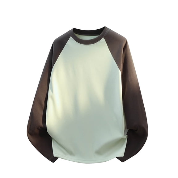 VJATTWR Men's Long Sleeve Pocket T-Shirt, Classic Cotton Crewneck with Chest Pocket, Casual Work Shirts Xxxl