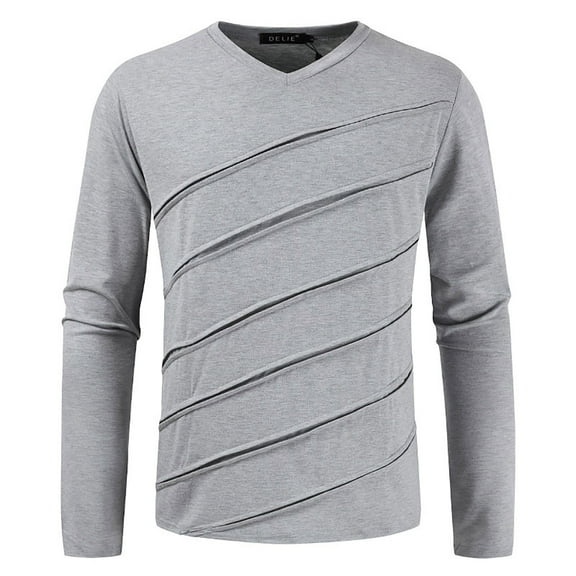 VJATTWR Men's Long Sleeve T-Shirts Assorted Pack, Mix of Solid Colors, Basic Wardrobe Foundation L