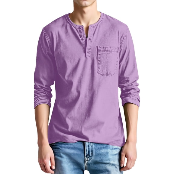 VJATTWR Men's Long Sleeve V-Neck Thermal Undershirt, Warm Yet Breathable, Ideal for Layering L