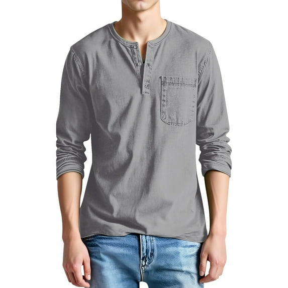 VJATTWR Men's Long Sleeve V-Neck Thermal Undershirt, Warm Yet Breathable, Ideal for Layering Xxl