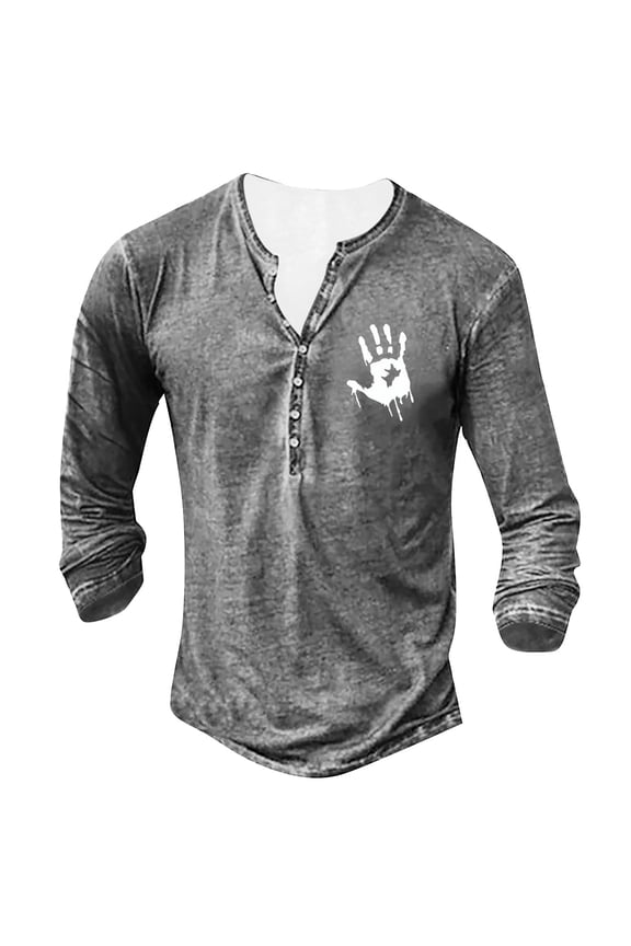 Men's Slim Fit Long Sleeve T-Shirt, Tapered Body and Sleeves, Modern Stylish Look M