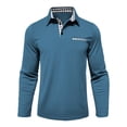 thumbnail image 1 of VJATTWR Men's T-Shirts Long Sleeve Crew Neck Classic Fit Tee Regular Big & Tall S-3Xl Workout Breathable Casual Menswear Tops Streetwear Solid M, 1 of 4