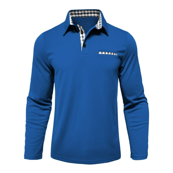VJATTWR Men's T-Shirts Long Sleeve Crew Neck Classic Fit Tee Regular Big & Tall S-3Xl Workout Breathable Casual Menswear Tops Streetwear Solid S