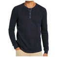 thumbnail image 1 of VJATTWR Men's and Big Men's Crewneck Tee with Long Sleeves,1-Pack, Sizes Xl, 1 of 9