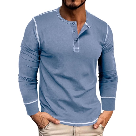 VJATTWR Men's and Big & Tall Men's Tri Blend Long Sleeve Tee Shirt, Sizes S