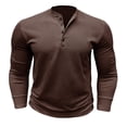 thumbnail image 1 of VJATTWR Mens Ringspun Three Button Long Sleeve Shirt, Sizes S, 1 of 7