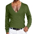thumbnail image 1 of VJATTWR Mens Shirts Black Long Sleeve Solid Turtleneck T Shirt Workout Tops for Men Xl, 1 of 4