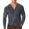 thumbnail image 1 of VJATTWR Oversized T Shirts for Men Long Sleeve Retro Distressed Pullover Shirts Crewneck Wash Tee Tops 2026 Fall Sweatshirt Coffee M Xxl, 1 of 4