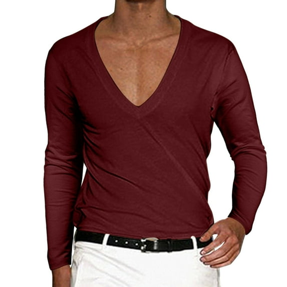 VJATTWR Tie-Dye Long Sleeve T-Shirts Men Adult M