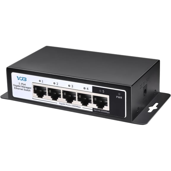VJB 5-Ports Gigabit Managed Ethernet Switch
