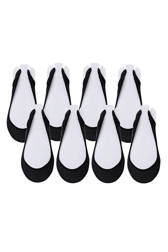 4 Pairs Toe Topper Socks Women with Invisible Sling Back No Show Liner Socks for Women Low Cut Toe Covers for Heels