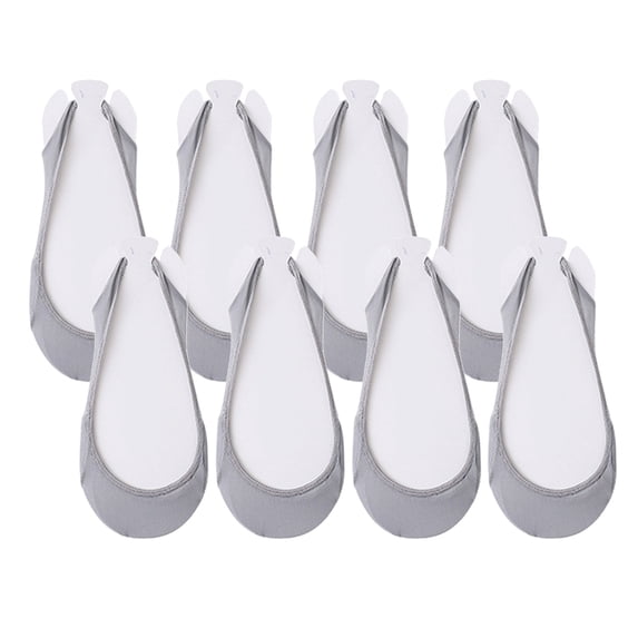 VJGBEGW 4 Pairs Toe Topper Socks Women with Invisible Sling Back No Show Liner Socks for Women Low Cut Toe Covers for Heels