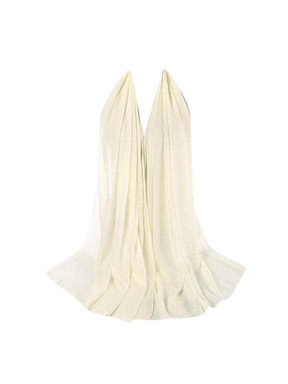 Chiffon Hijab Head Scarf Shawl Wrap for Muslim Women Lightweight Headband Plain Wrap Scarf