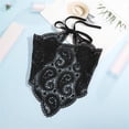 thumbnail image 1 of VJGBEGW Crochet Head Scarf Bandanas Headbands Hair Scarf Head Coverings Women Hair Styling Valentine's Day Holiday Hair Accessories Dark Gray One Size, 1 of 4