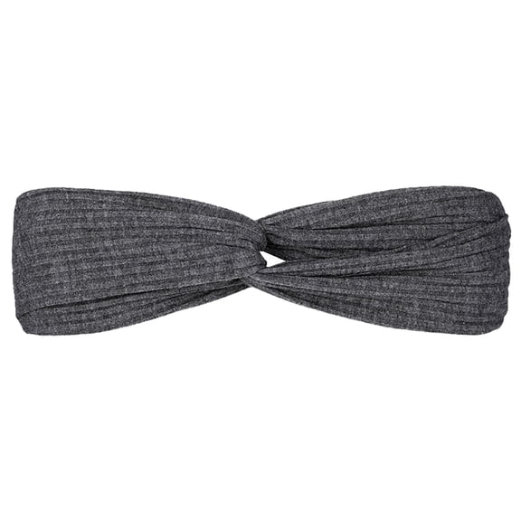 VJGBEGW Headbands for Women Twist Knotted Women Head Bands Boho Stretchy Hair Bands Non Slip Criss Cross Turban Plain Headwrap Dark Grey