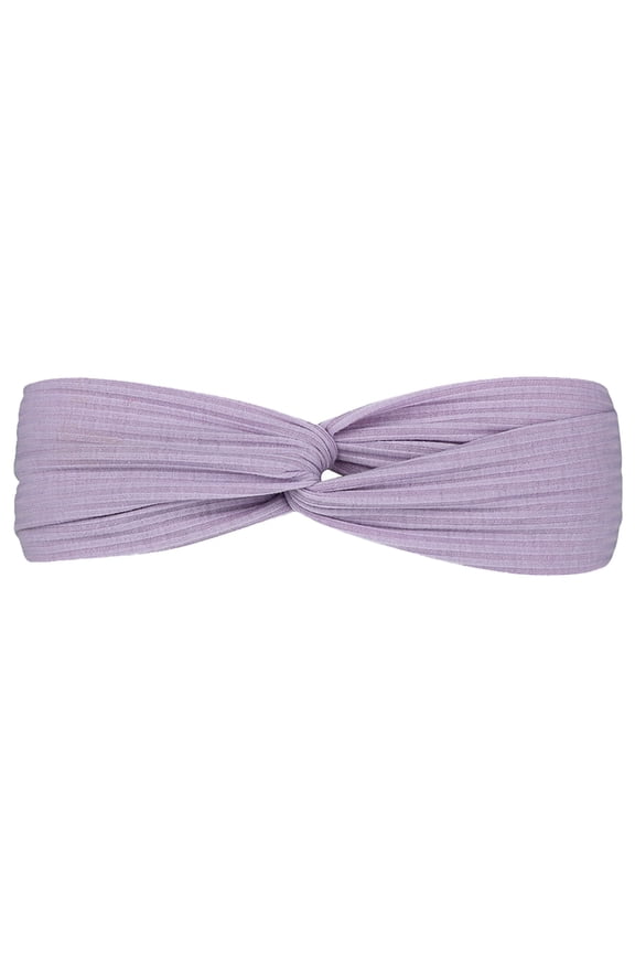 Headbands for Women Twist Knotted Women Head Bands Boho Stretchy Hair Bands Non Slip Criss Cross Turban Plain Headwrap Purple