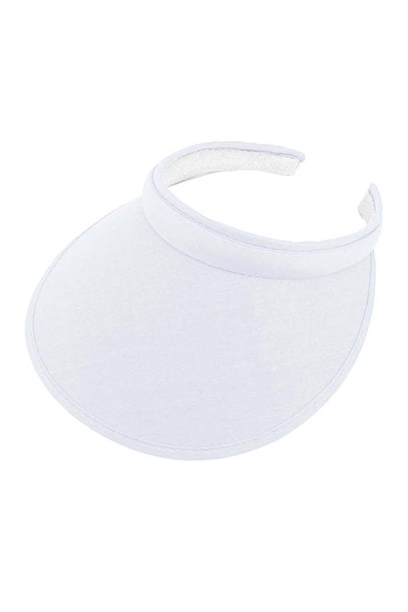Sports Sun Visor Hat Women Men Adjustable Clip On Visors Outdoor Golf Beach Caps White