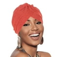 thumbnail image 1 of VJGBEGW Stretch Turbans Chemo Head Wrap Cancer Head Beanie Twisted Turban Cap Cover Hats for Women, 1 of 4