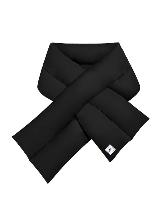 Winter Down Scarf Women Men Down Filling Foldable Plain Waterproof Ultralight Neck Warmer For Cycling Hiking