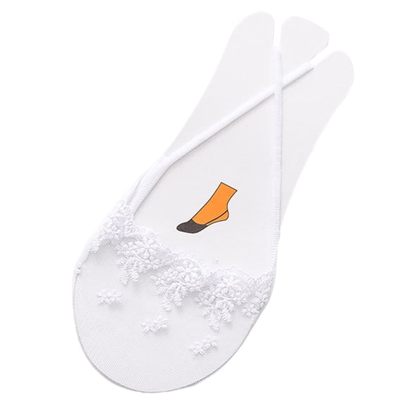 VJGBEGW Women No Show Socks Ultra Low Cut Liner Socks Sling Back Toe Topper Sock Half Covers for Heels Dress Sneakers