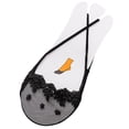 thumbnail image 1 of VJGBEGW Women No Show Socks Ultra Low Cut Liner Socks Sling Back Toe Topper Sock Half Covers for Heels Dress Sneakers, 1 of 4