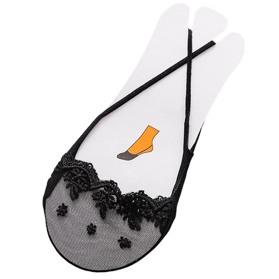 VJGBEGW Women No Show Socks Ultra Low Cut Liner Socks Sling Back Toe Topper Sock Half Covers for Heels Dress Sneakers