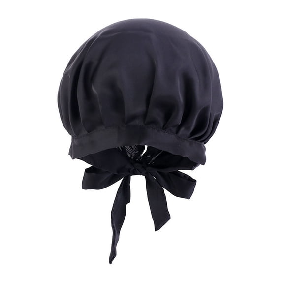 VJGBEGW Women Satin Bonnet With Tie Back Adjustable Satin Sleep Cap Silky Hair Bonnet Turban Hat For Night Sleeping Hair Care