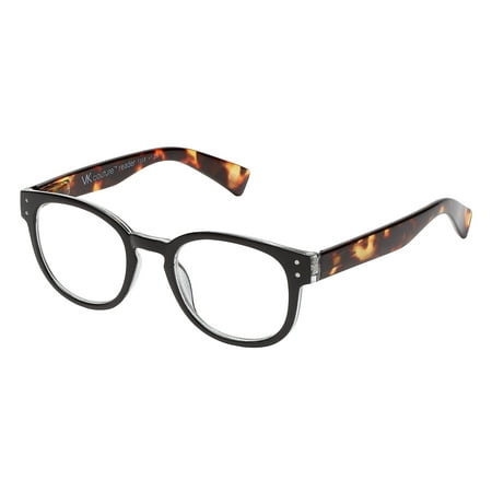 VK Couture Reading Glasses, Round Shape, 1308, Demi Midnight, +1.75