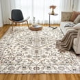 thumbnail image 1 of VK·LIVING Area Rugs Machine Washable Rug 5'x 7' Vintage Design Washable Area Rugs with Non Slip Rugs for Living Room Bedroom Traditional Woven Rug Carpet Stain Resistant, Home Decor Office Boho Rug, 1 of 8