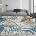 thumbnail image 1 of VK·LIVING Area Rugs Machine Washble Rug 4'x 6' Modern Decor Rug Thin Living Room Rug Non Slip Bedroom Rug Soft Low Pile Rug Lightweight Rug, 1 of 7