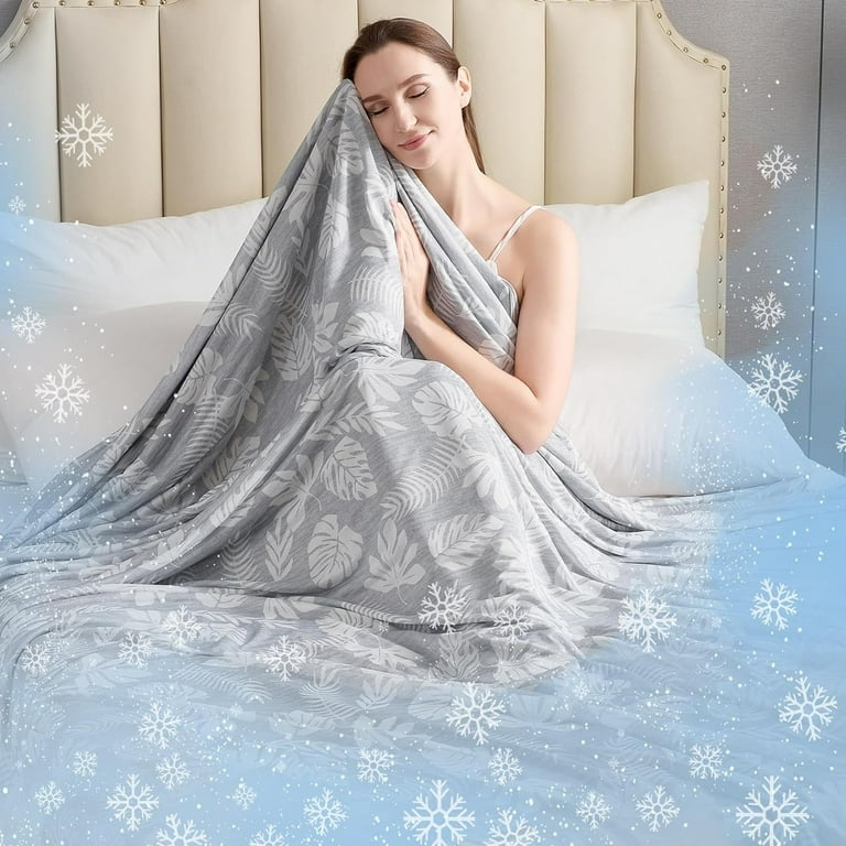 VK LIVING Cooling Blanket for Hot Sleepers 50 x 70 Breathable Summer Blankets Q Max 0.5 Arc Chill Cooling Thin Blankets for Night Sweats Lightweight Double Sides Cooling Blankets Walmart