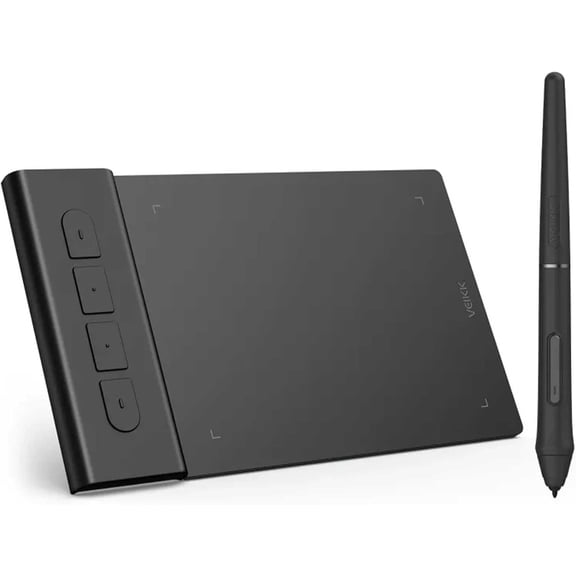 VK430 Drawing Tablet 4x3 inch OSU Tablet, Portable Computer with 4 Shortcut Keys 8192 Levels Battery-Free Stylus Pen, Compatible with Mac/Windows/Android/Linux