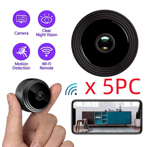 VKEKIEO 5PC Spyy Camera With Audio And Video Recording,Mini Camera,Mini Wifi Camera