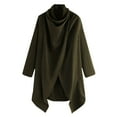 thumbnail image 1 of VKEKIEO Men's Cape Jacket Street Style High Collar Solid Color Long Sleeve Fashion Punk Irregular Windbreaker, 1 of 5