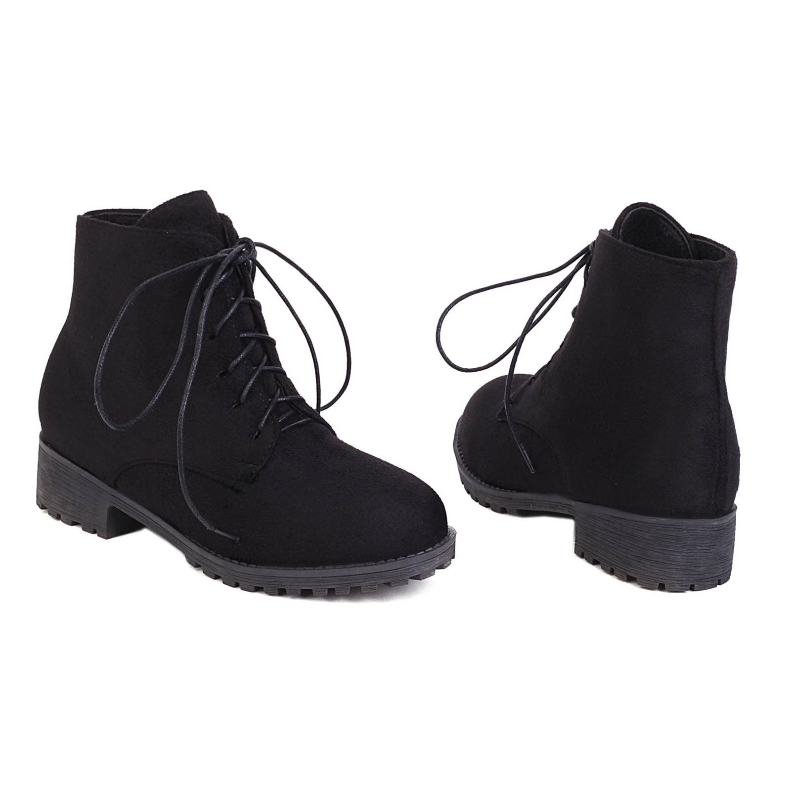 Black ankle booties round toe hot sale