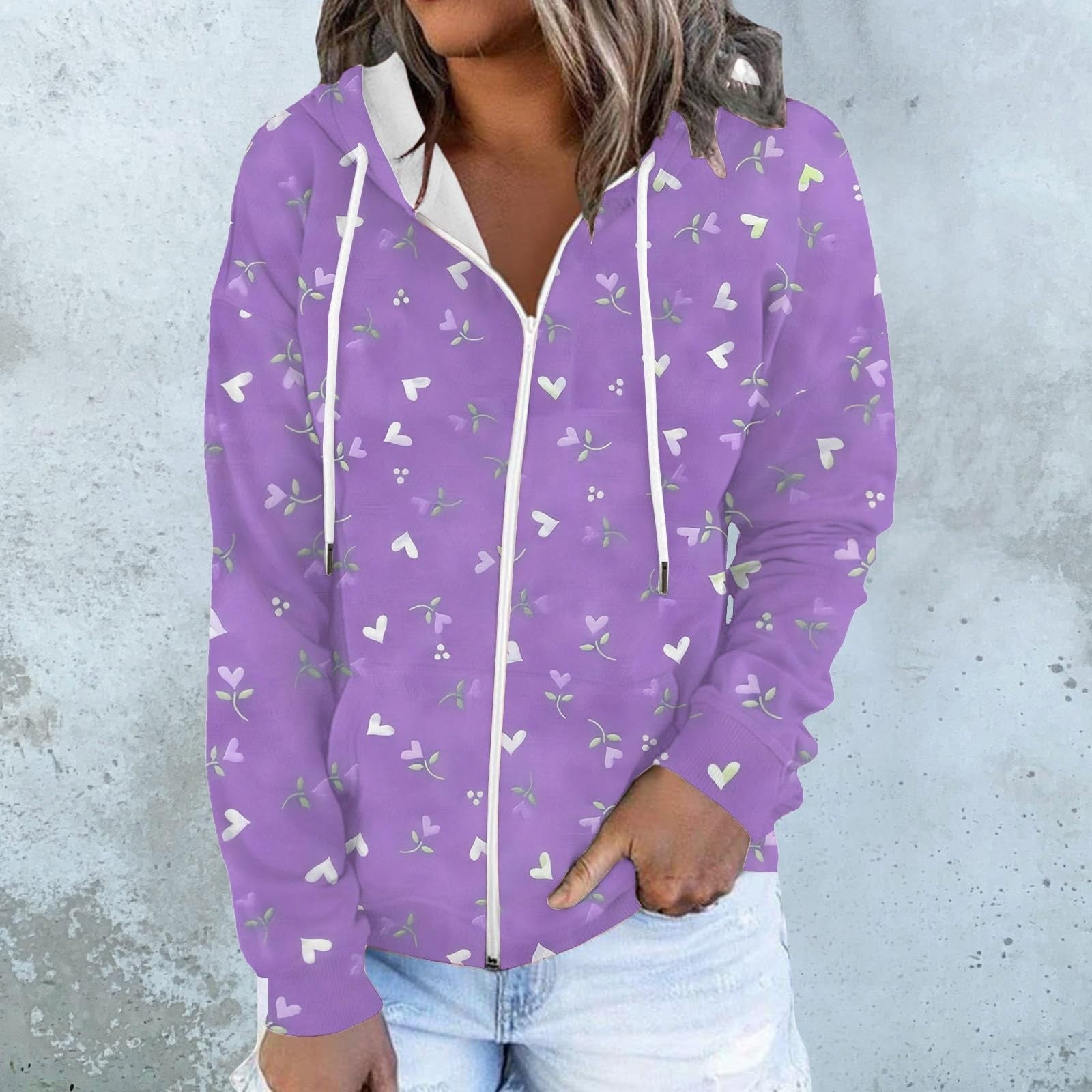 VKEKIEO Women'S Fashion Hoodies & Sweatshirts Neck Long Sleeve Printed