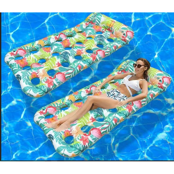 VKFVKF Pool Float for Adults , Giant Floaties Rafts for Adults Floating Lounger Sun Tanning Floats
